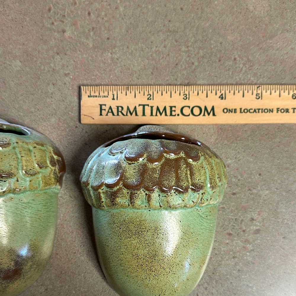 Frankoma Acorn #190 Vintage MCM Wall Pocket Planters - Picture 13 of 15